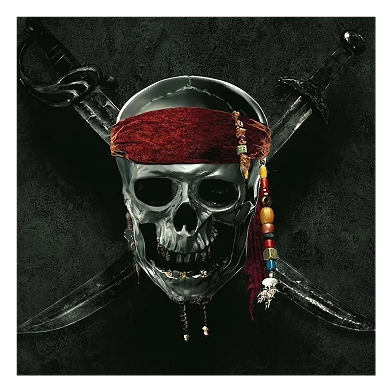 تابلو شاسی مدل R1140 طرح جمجمه و اسکلت دزدان دریایی