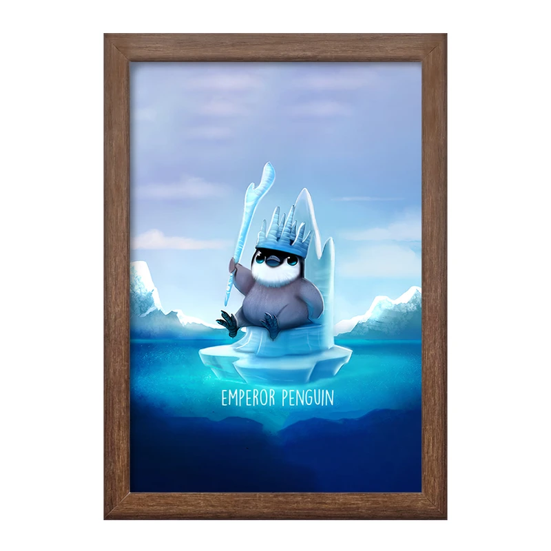 تابلو خندالو طرح پنگوئن امپراتور کد F8708
