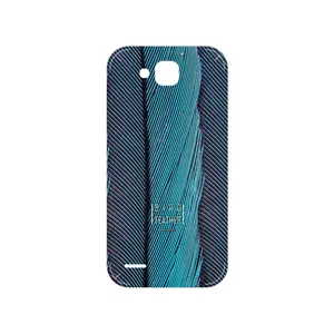 MAHOOT Turquoise feathers Cover Sticker for Honor 3X G750