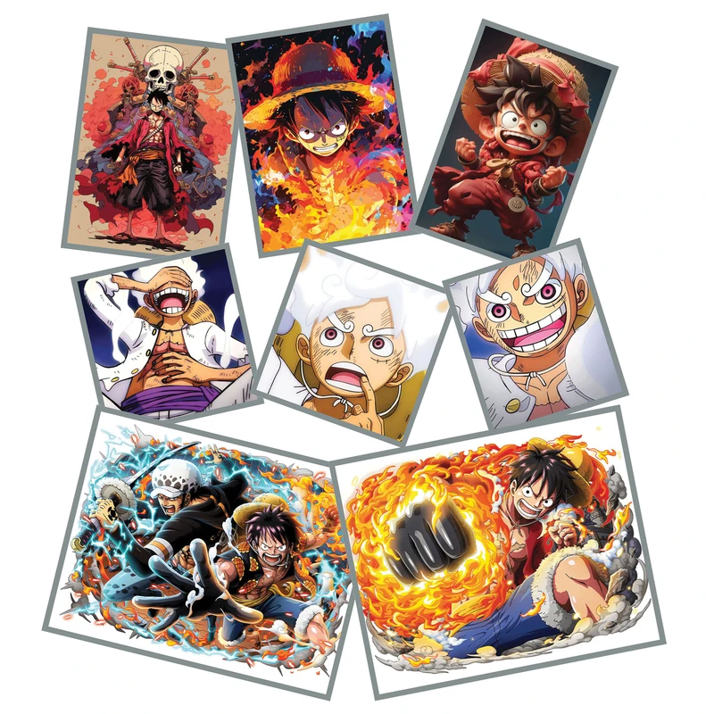 استیکر لپ تاپ طرح وان پیس کد 2081 مجموعه 8 عددی