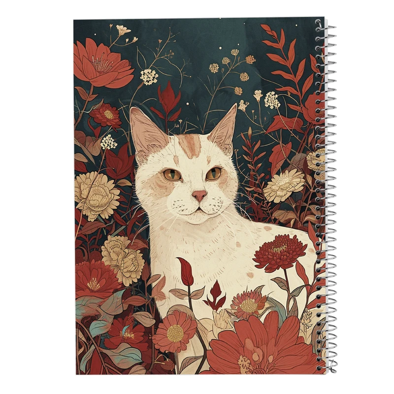 دفتر مشق 50 برگ مدوپد مدل سگ و گربه کد DF17344