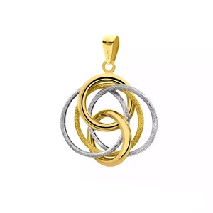 آویز گردنبند طلا 18 عیار زنانه گالری روبی مدل گلکسی