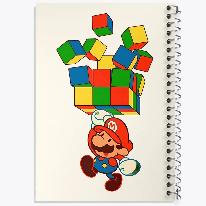 دفتر مشق 100 برگ خندالو طرح سوپر ماریو کد N4567