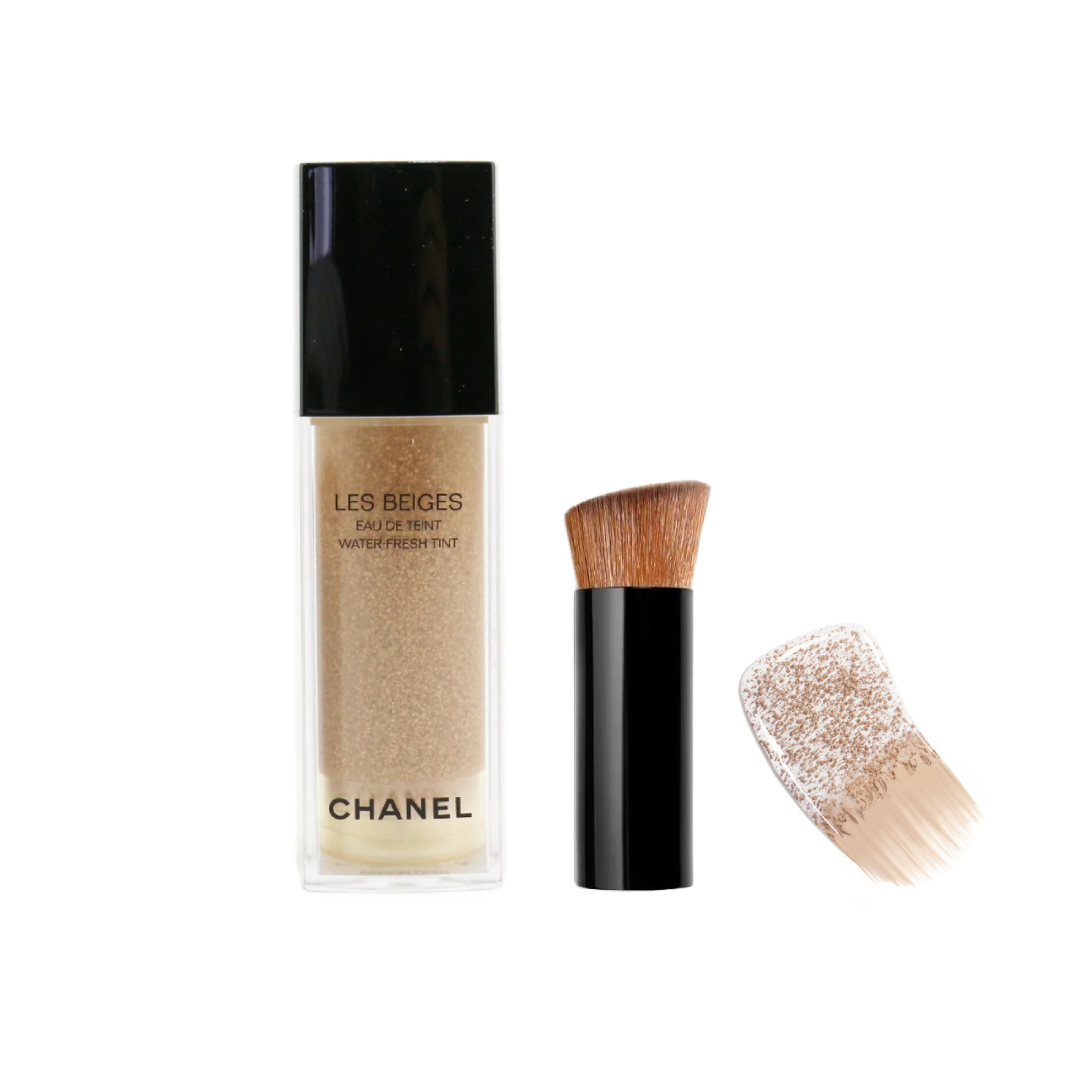 کرم پودر شانل مدل 158.820  حجم 30 میلی لیتر به همراه برس آرایشی