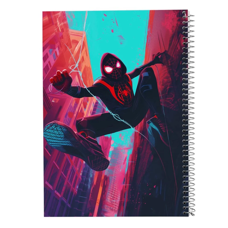 دفتر شطرنجی 50 برگ مدوپد طرح مردعنکبوتی کد DF15043