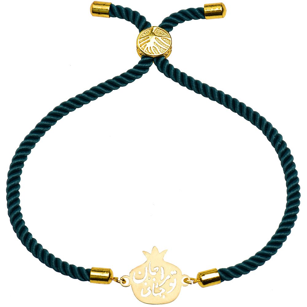 دستبند طلا 18 عیار دخترانه کرابو طرح انار جان و جهانی مدل Krd1340