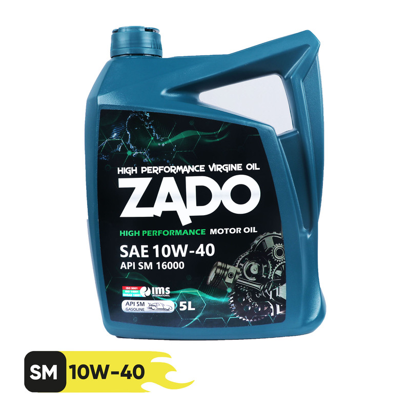  روغن موتور خودرو زادو مدل SAE 10W-40-SM حجم 5 لیتر
