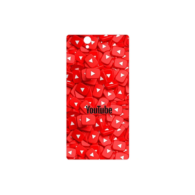 برچسب پوششی ماهوت مدل Youtube مناسب برای گوشی موبایل سونی Xperia X