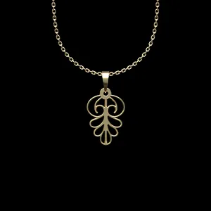 گردنبند طلا 18 عیار زنانه مدوپد مدل هندسی کد II2-1-1260