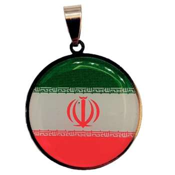 آویز گردنبند مدل پرچم ایران کد P123