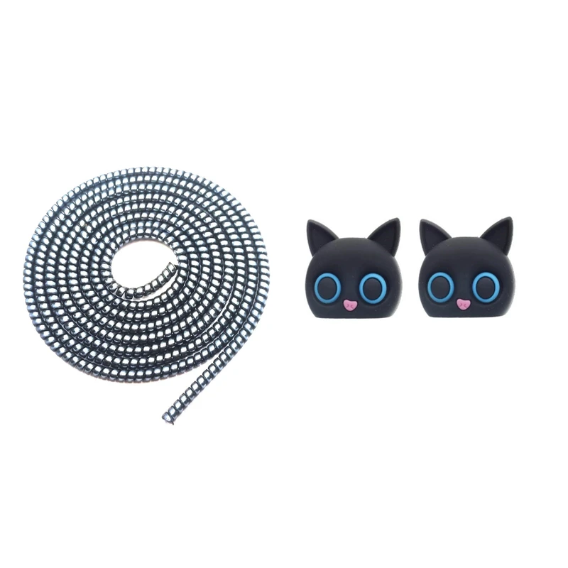 محافظ کابل شارژ و هندزفری مدل Cat200 بسته سه عددی 