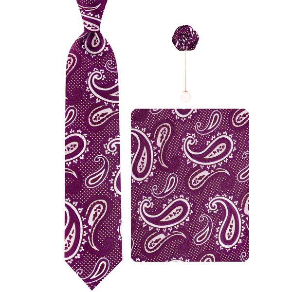 ست کراوات و دستمال جیب و گل کت مردانه جیان فرانکو روسی مدل GF-PA849-PU ست کراوات و دستمال جیب و گل کت مردانه جیان فرانکو روسی مدل GF-PA849-PU