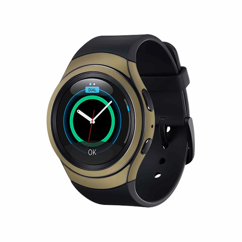 برچسب ماهوت طرح Matte-Gold مناسب برای ساعت هوشمند سامسونگ Galaxy Gear S2