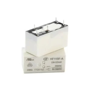 رله الکترونیکی 230 ولت 8 آمپر هونگفا مدل HF115F-A/230-2ZS4AF  بسته 2 عددی