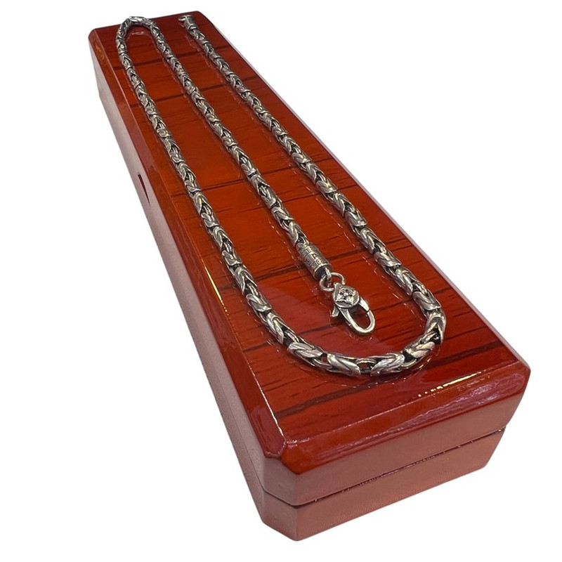 زنجیر نقره مردانه کد glsr-2086