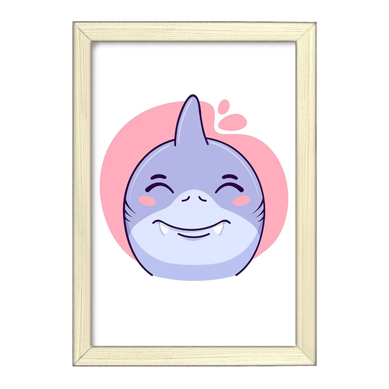 تابلو خندالو طرح کوسه حیوانات بامزه کد 37155