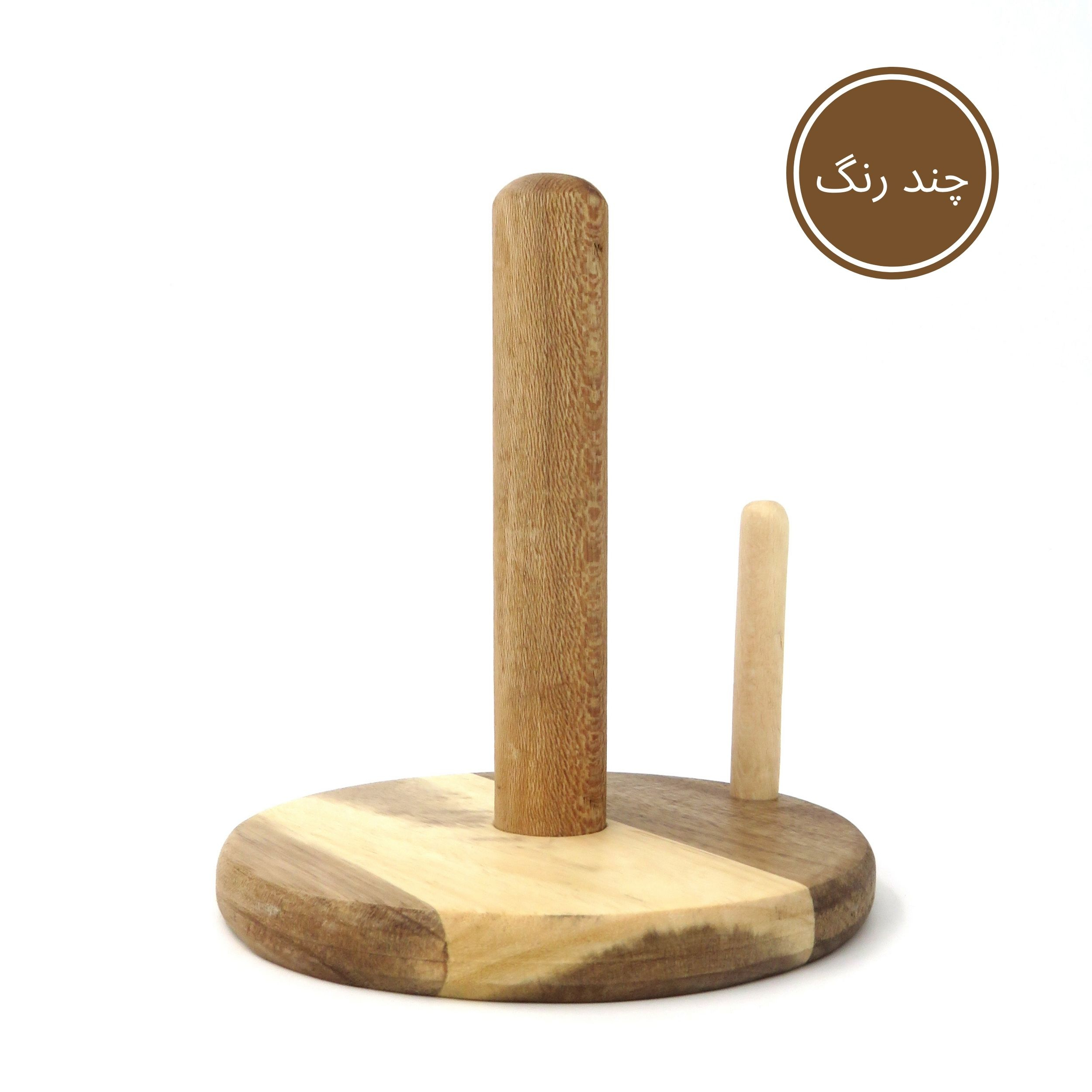 استند جا دستمالی گردو مدل چوبی JD02