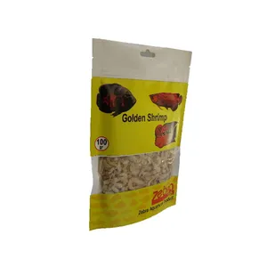 غذای ماهی زبرا مدل golden shrimp وزن 100 گرم