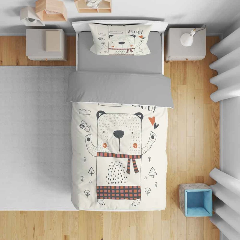 سرویس روتختی نوپه هوم مدل کارتونی T5856 تک نفره 5 تکه