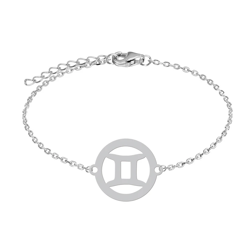 دستبند زنجیری زنانه هایکا مدل نماد ماه تولد خرداد کد z.dh175