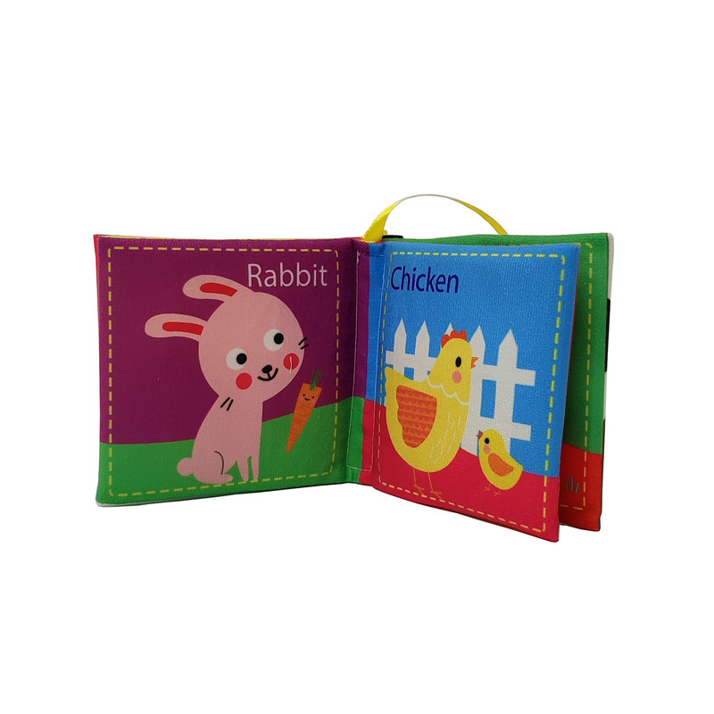 کتاب پارچه ای انتشارات ماه کوچولو مدل حیوانات اهلی