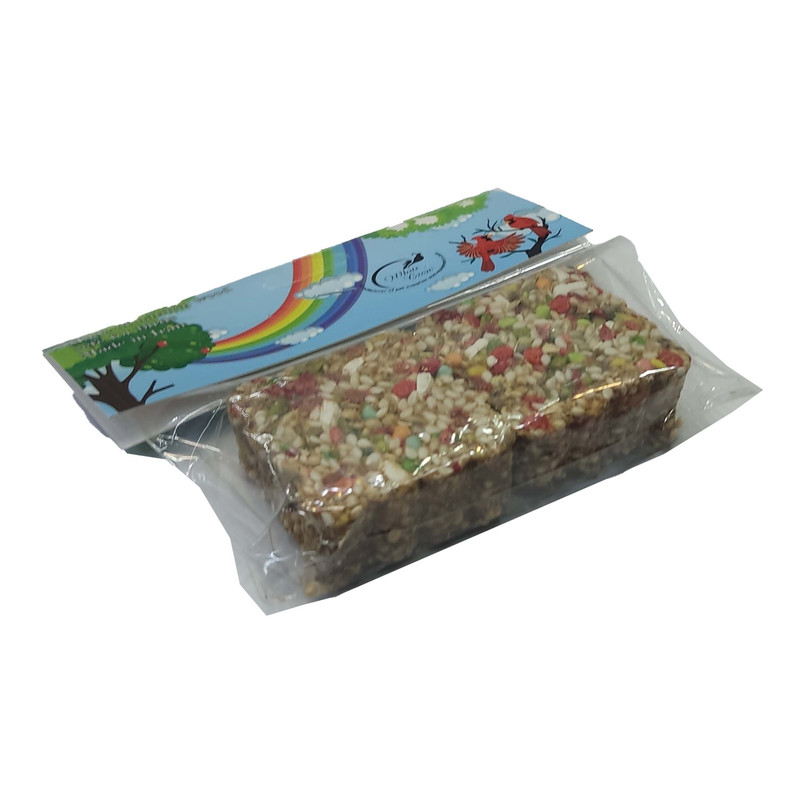 تشویقی پرندگان برندکلاغ سفید مدل میوه ای 40گرمی بسته دوعددی