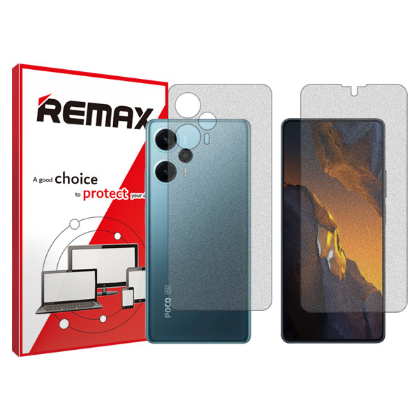 محافظ صفحه نمایش مات ریمکس مدل HyMTT مناسب برای گوشی موبایل شیائومی Poco F5 به همراه محافظ پشت گوشی