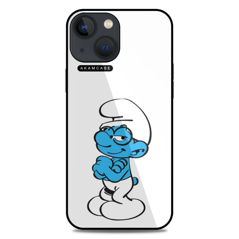 کاور آکام مدل AMC-WA13M-SMURFS-26 مناسب برای گوشی موبایل اپل iPhone 13 Mini