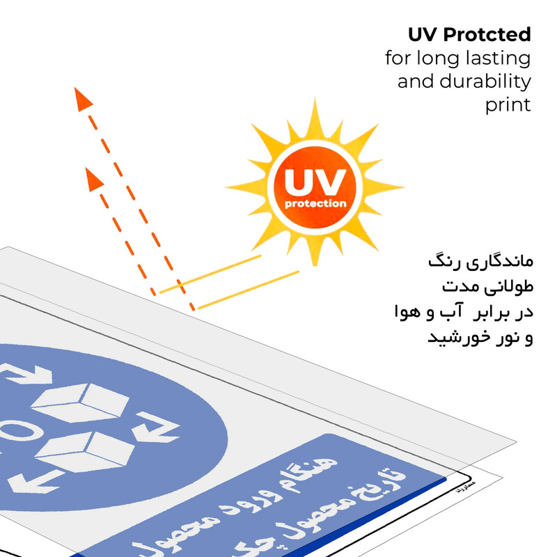 برچسب ایمنی مستر راد طرح مستطیل مدل HSE-OSHA-0012