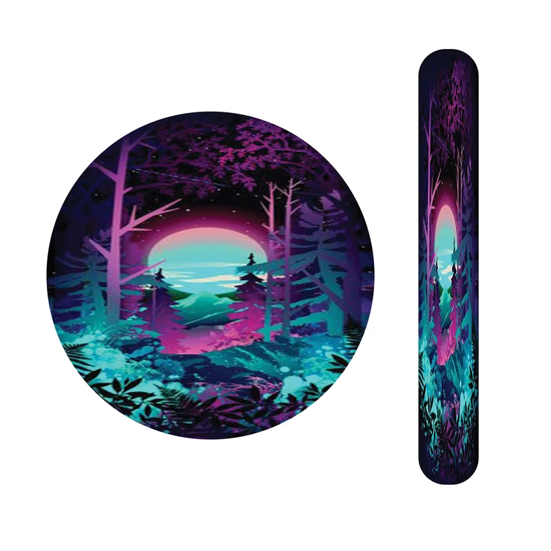 آینه آرایشی جیبی مدل جنگل کد 404 به همراه سوهان ناخن 