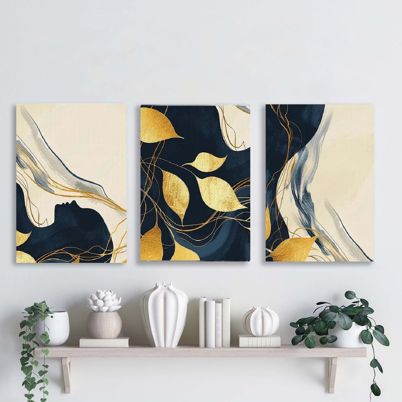 تابلو شاسی آتریسا مدل آبستره ATA050 مجموعه سه عددی