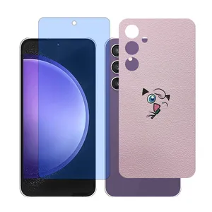 Glass Together model Anti-blue Screen Protector Suitable for Samsung Galaxy A55 Mobile Phone with Back cover sticker