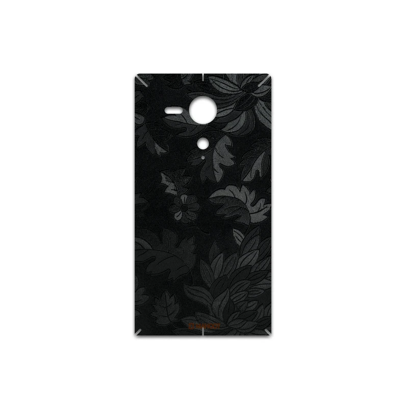 برچسب پوششی ماهوت مدل Black-Wildflower مناسب برای گوشی موبایل سونی Xperia SP