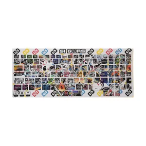 برچسب حروف فارسی کیبورد اس ای گییرز مدل Space Sticker Bomb
