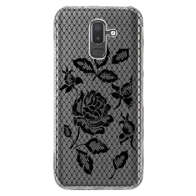 کاور مگافون طرح گل مدل C43-B مناسب برای گوشی موبایل سامسونگ Galaxy A6 Plus 