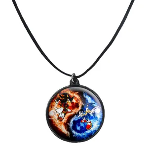 گردنبند پرمانه طرح سونیک کد pmb.14980 مدل دو طرفه