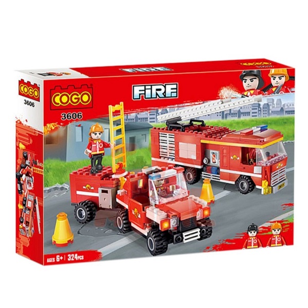ساختنی کوگو مدل ماشین آتش نشانی کد 3606