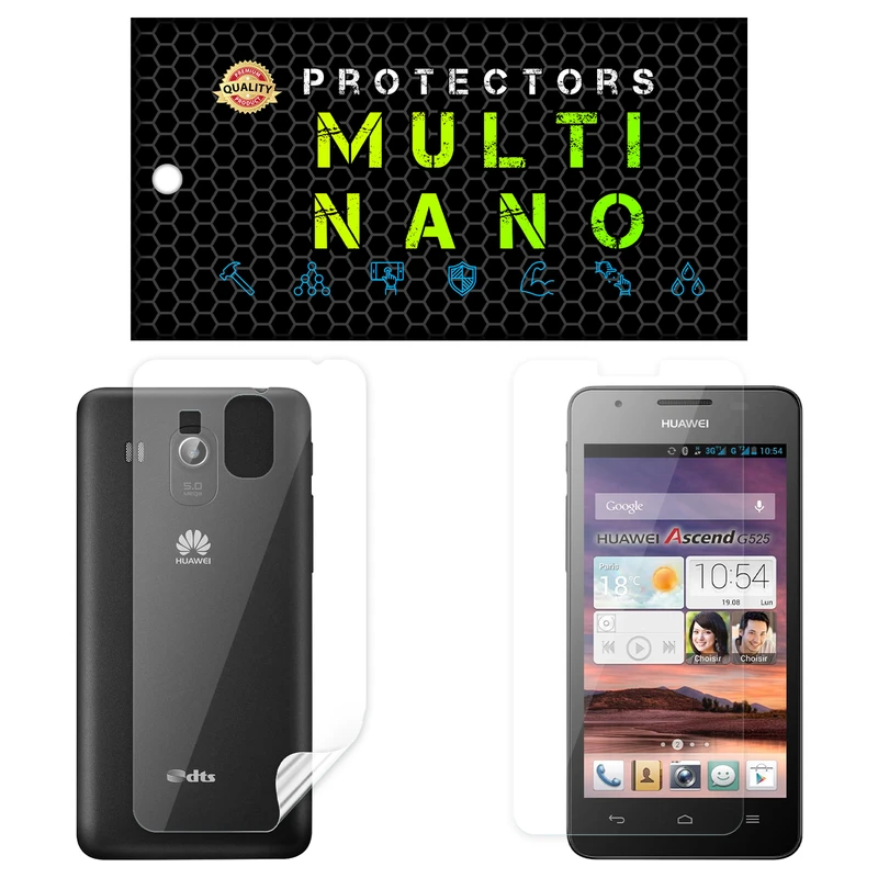  محافظ صفحه نمایش مولتی نانو مدل X-SFT مناسب برای گوشی موبایل هوآوی Ascend G525 به همراه محافظ پشت