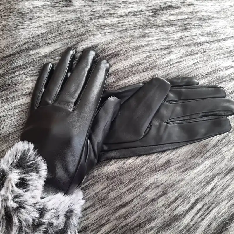 دستکش زنانه مدل چرم کد GL016