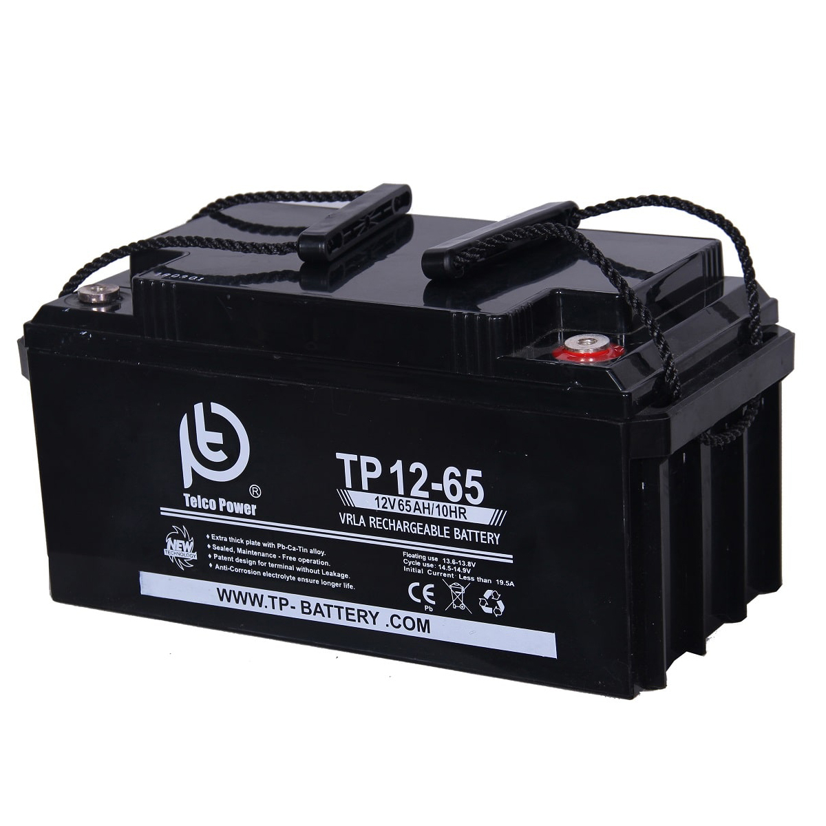 باتری خورشیدی تلکو پاور مدل TP 12-65 ظرفیت 60 آمپر ساعت