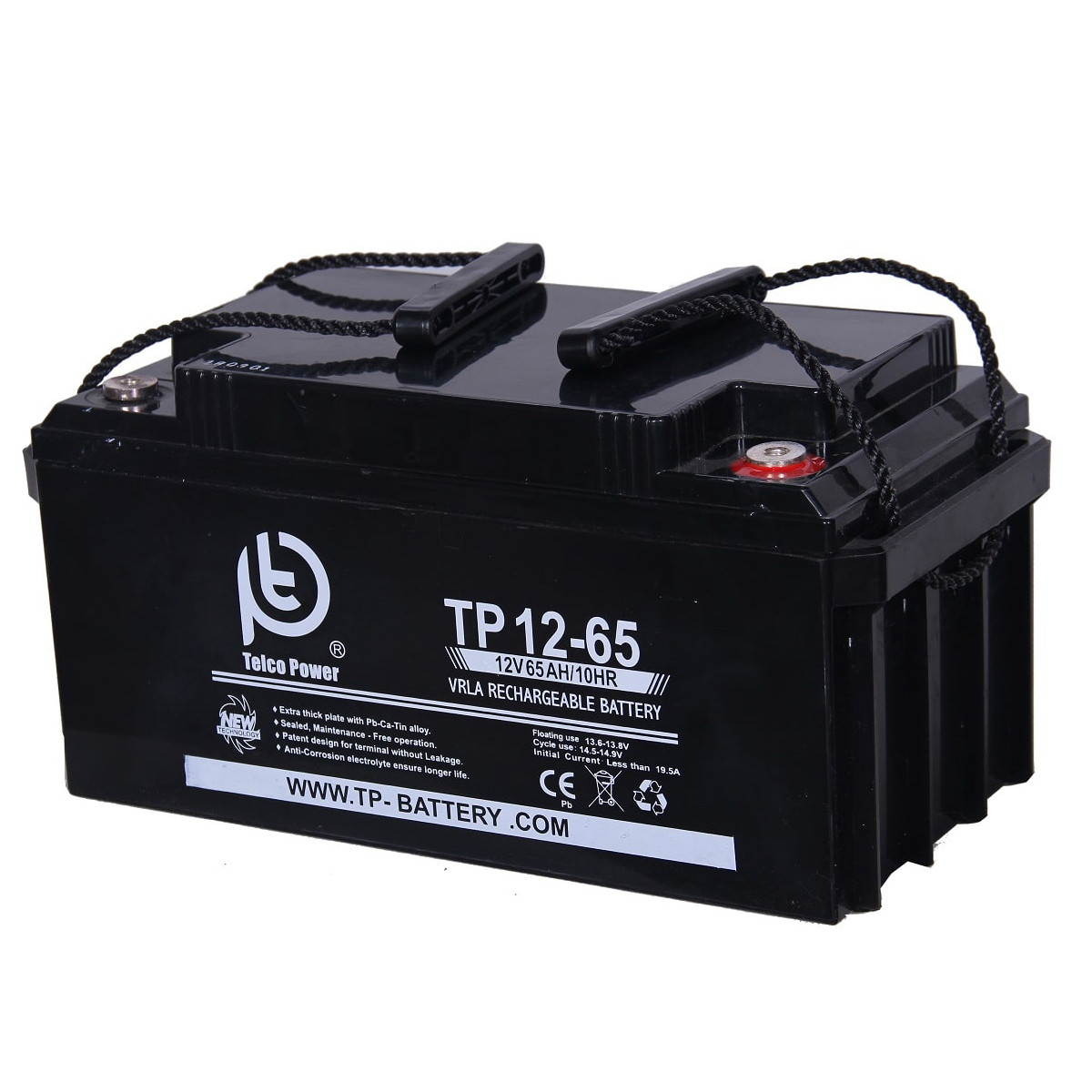 باتری خورشیدی تلکو پاور مدل TP 12-65 ظرفیت 60 آمپر ساعت باتری خورشیدی تلکو پاور مدل TP 12-65 ظرفیت 60 آمپر ساعت
