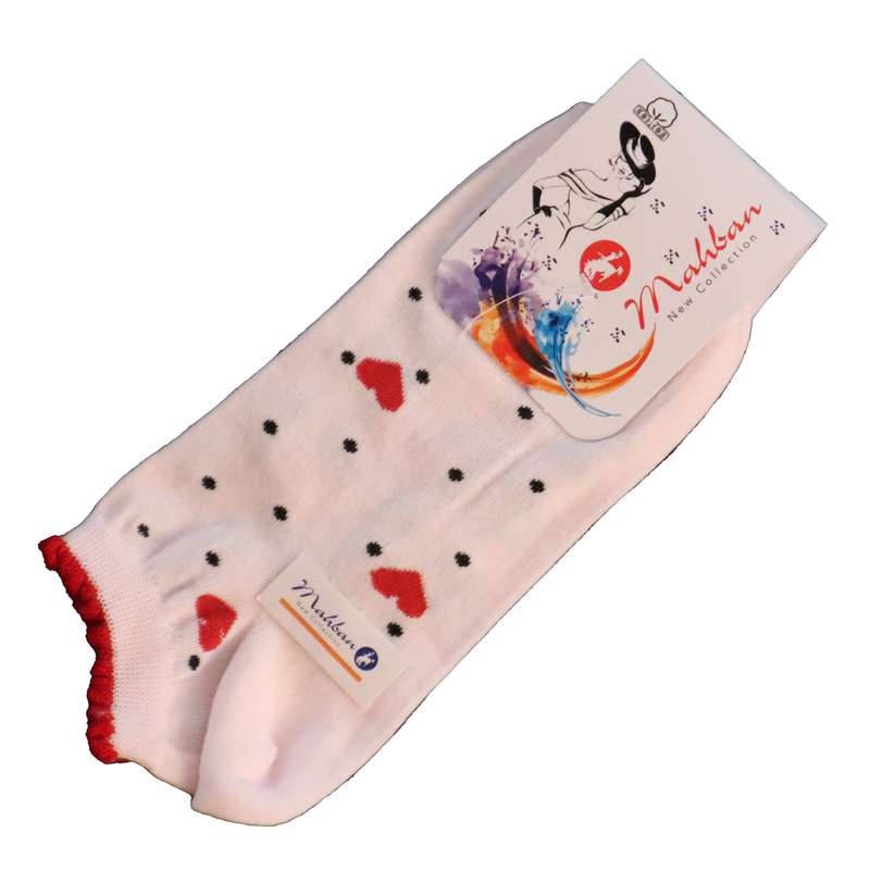 جوراب بچگانه مهبان مدل قلب کد 8459