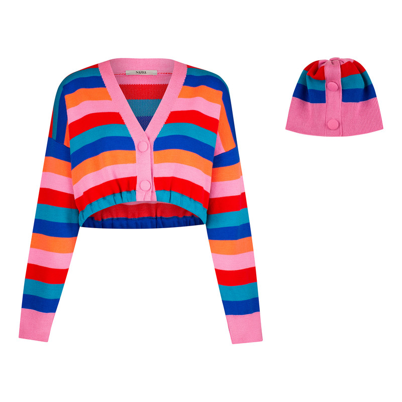 ست ژاکت و کلاه زنانه نیزل مدل 9500