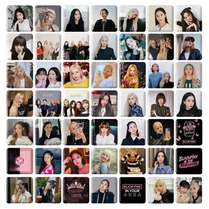 مگنت خندالو طرح بلک پینک BLACKPINK مدل مربعی کد 38 مجموعه 49 عددی