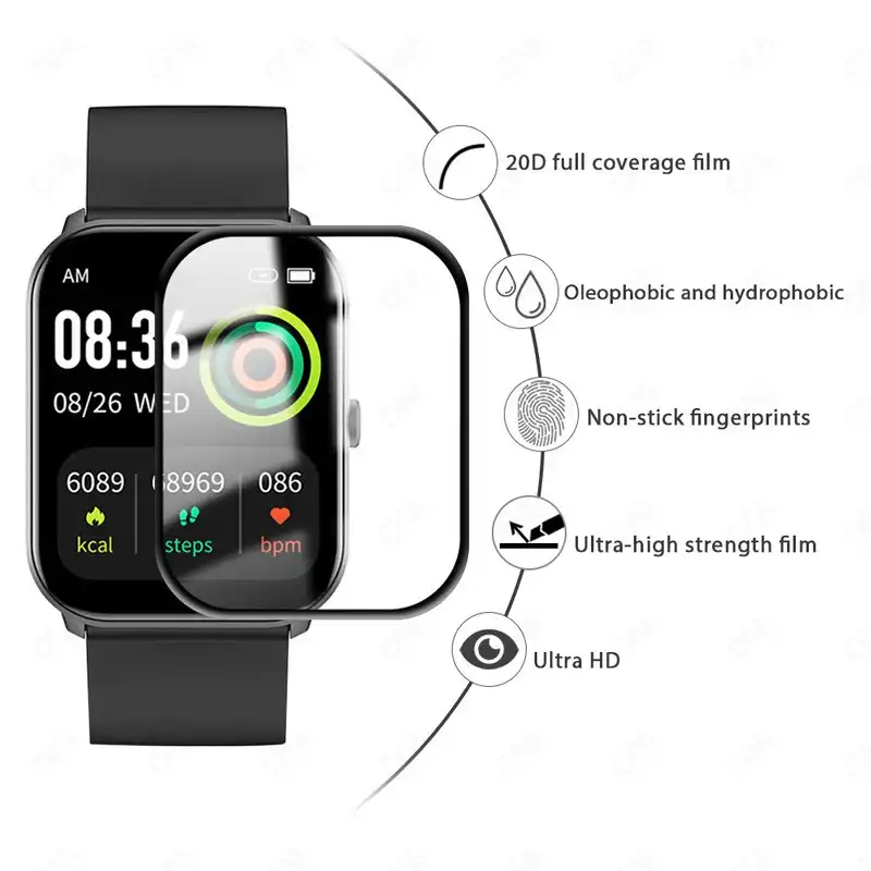 محافظ صفحه نمایش لاین مدل RT007 مناسب برای ساعت هوشمند شیائومی Imilab W02 بسته دو عددی