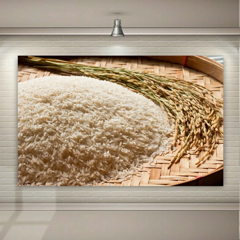 پوستر پارچه ای طرح غلات مدل برنج  مدل SDP1726