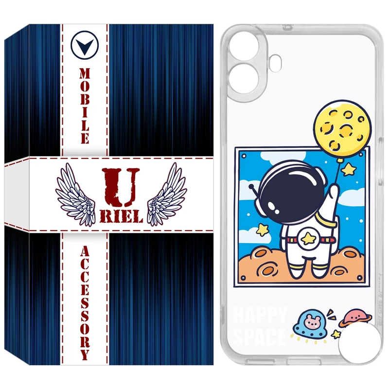 کاور یوریل مدل Clear کد 7 طرح فضانورد مناسب برای گوشی موبایل ناتینگ فون Nothing CMF Phone 1