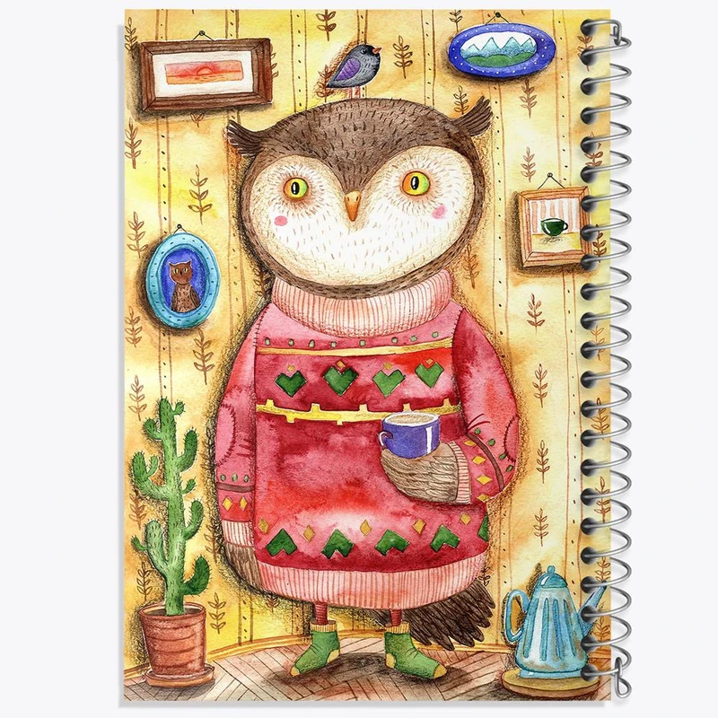 دفتر لیست خرید 50 برگ خندالو طرح جغد کد 5016