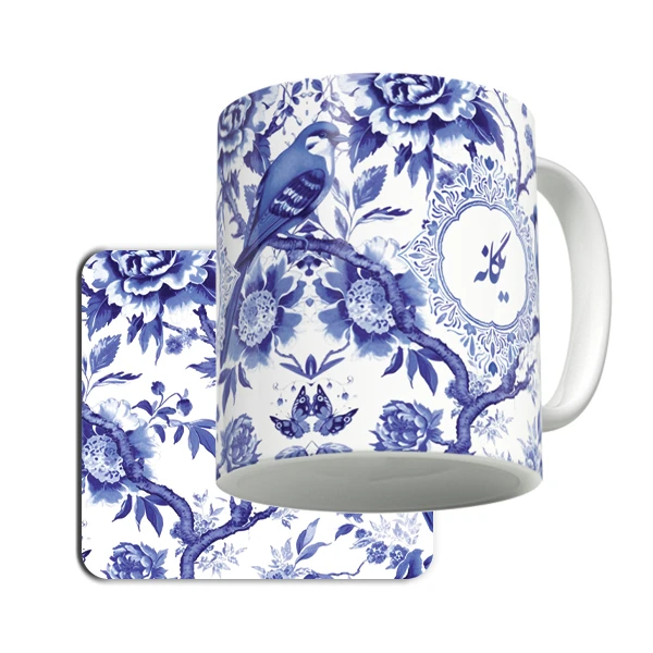 ماگ لاژید مدل اسم یگانه به همراه زیرلیوانی