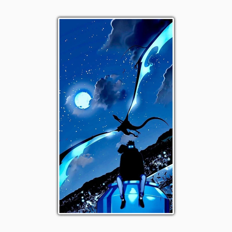 استیکر لپ تاپ و موبایل بووم طرح انیمه Solo Leveling مدل Sung کد KM32